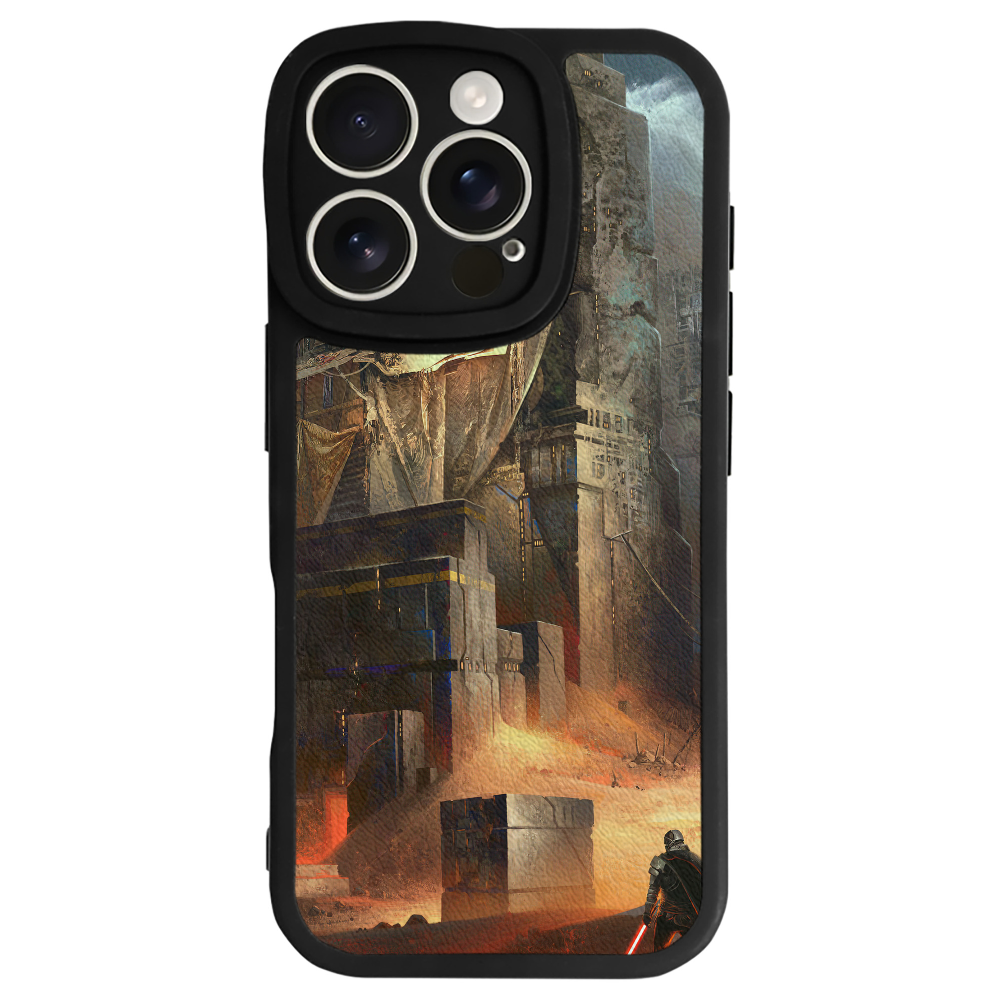 （画像用） スター・ウォーズ Star Wars 【iPhone 16シリーズ対応】シリコンスマホケース（レザー調） 材質：シリコン